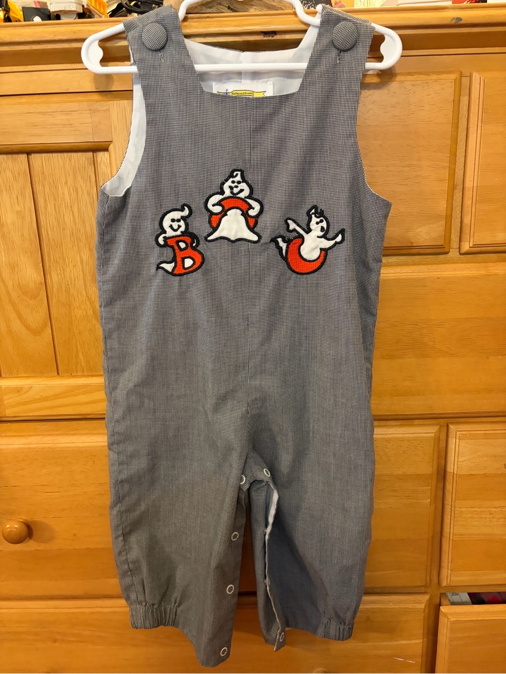 Castles and Crowns Boy's Adorable Ghost "Boo" Halloween Longall Size 24 Months